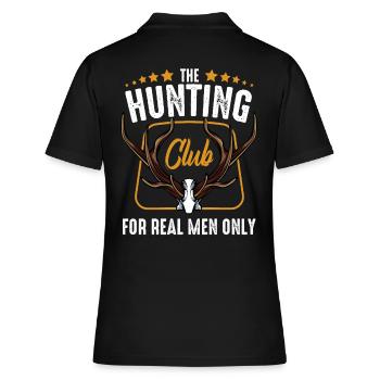 Jagd - Frauen Polo Shirt - Schwarz - Hinten - Ailine (174cm)
