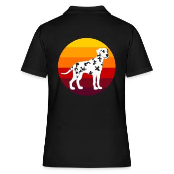 Dalmatian - Women's Polo Shirt - black - Back - Ailine (174cm)