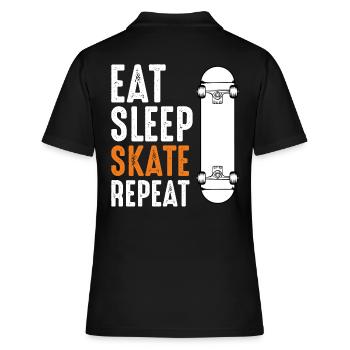 Skateboard - Polo Femme - noir - Dos - Ailine (174cm)