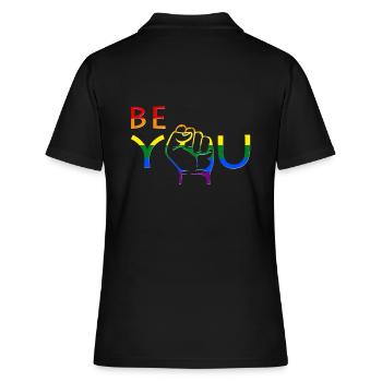 Gay Pride - Polo Femme - noir - Dos - Ailine (174cm)