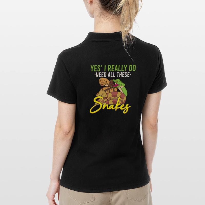 Drôle de serpent python / boa constrictor Polo Femme