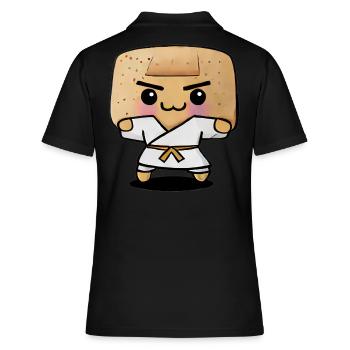 Karaté Toast - Polo Femme - noir - Dos - Ailine (174cm)