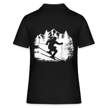 Ski, après-ski, sports d’hiver, vacances au ski - Polo Femme - noir - Dos - Ailine (174cm)