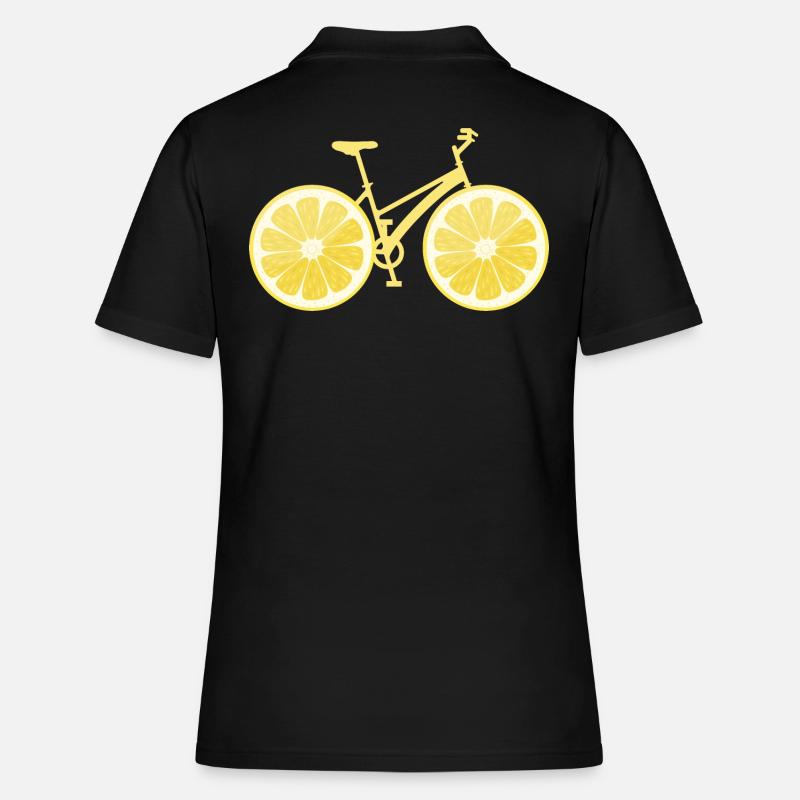 Bicycle lemon - Women's Polo Shirt - black