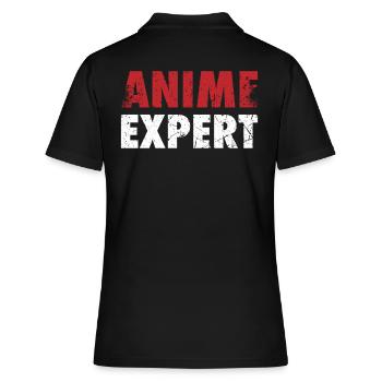 Expert en anime pour les personnages de dessins animés japonais - Polo Femme - noir - Dos - Ailine (174cm)