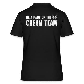 Faites partie de l’équipe Cream for Frozen - Polo Femme - noir - Dos - Ailine (174cm)