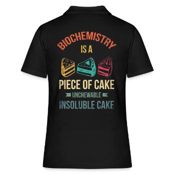 Biochemistry is a no-brainer for Baker Or - Women's Polo Shirt - black - Back - Ailine (174cm)