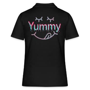 Lecker Für Gefrorene Süße Fans - Frauen Polo Shirt - Schwarz - Hinten - Ailine (174cm)