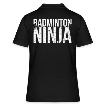 Badminton Ninja pour les joueurs de badminton ou - Polo Femme - noir - Dos - Ailine (174cm)