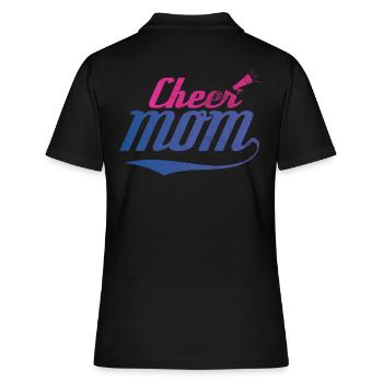 Cheer Mom Design Für Cheerleader Cheer - Frauen Polo Shirt - Schwarz - Hinten - Ailine (174cm)