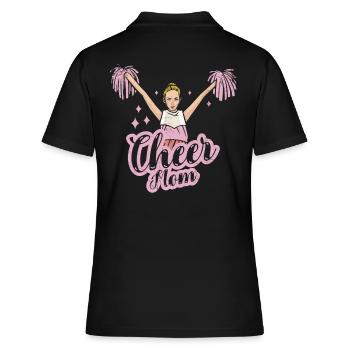 Cheer Mom Design Für Cheerleader Cheer - Frauen Polo Shirt - Schwarz - Hinten - Ailine (174cm)