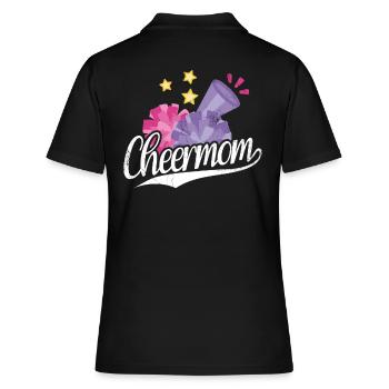 Cheer Mom Design Für Cheerleader Cheer - Frauen Polo Shirt - Schwarz - Hinten - Ailine (174cm)