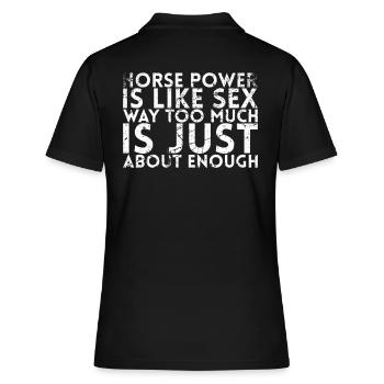 Ich Erlösche Garantien Design Für Mechaniker - Frauen Polo Shirt - Schwarz - Hinten - Ailine (174cm)
