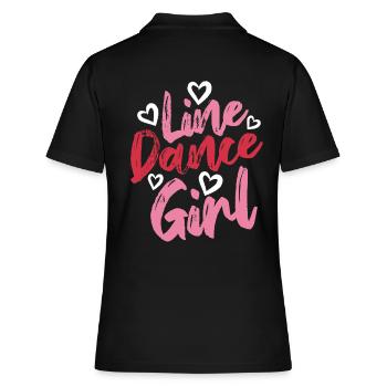 Linedance Girl - Linedancing Country Music - Polo Femme - noir - Dos - Ailine (174cm)