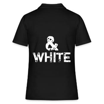 Noir et blanc - Contraste - Polo Femme - noir - Dos - Ailine (174cm)
