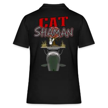 Chaman de poisson-chat - Polo Femme - noir - Dos - Ailine (174cm)