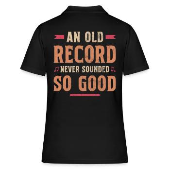 Collection vinyle platine, disque vinyle - Polo Femme - noir - Dos - Ailine (174cm)