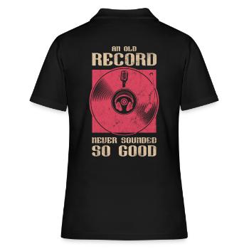 Collection vinyle platine, disque vinyle - Polo Femme - noir - Dos - Ailine (174cm)