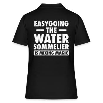 Sommelier de l’eau - Polo Femme - noir - Dos - Ailine (174cm)