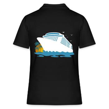 Croisière, Bateau De Croisière, Croisière - Polo Femme - noir - Dos - Ailine (174cm)
