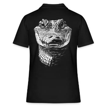 Alligator Portrait Prédateur Animaux Animal - Polo Femme - noir - Dos - Ailine (174cm)
