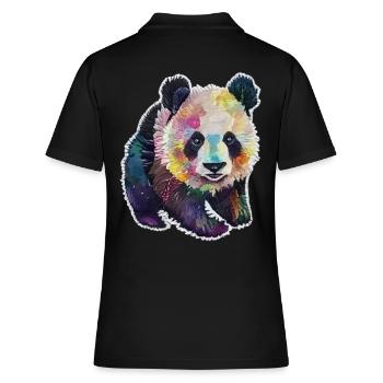 BÉBÉ PANDA AQUARELLE - Polo Femme - noir - Dos - Ailine (174cm)