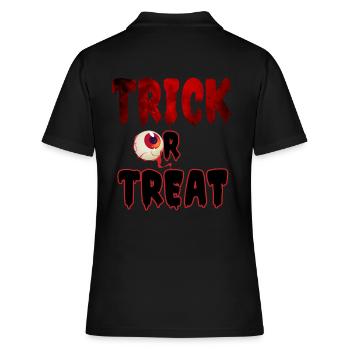 Trick or Treat - Women's Polo Shirt - black - Back - Ailine (174cm)