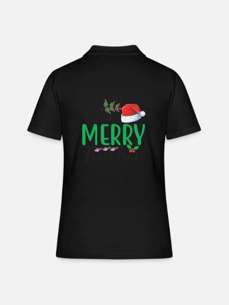 One Merry Teacher - Frauen Polo Shirt - Schwarz
