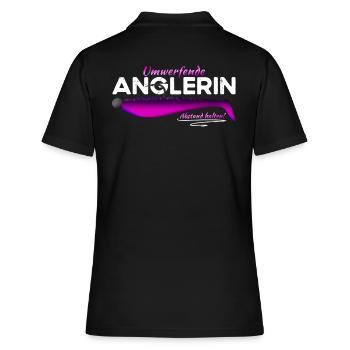 Stunning angler - Women's Polo Shirt - black - Back - Ailine (174cm)