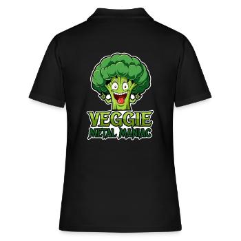 Veggie Metal Maniac - Musique Vegan - Dicton - Polo Femme - noir - Dos - Ailine (174cm)