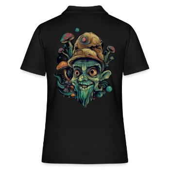 Bouffon Trippy - Polo Femme - noir - Dos - Ailine (174cm)