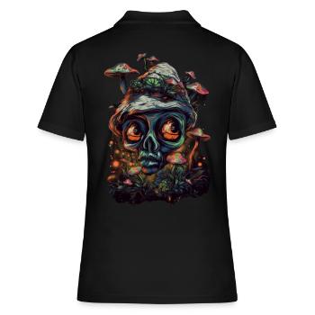 Bouffon Trippy - Polo Femme - noir - Dos - Ailine (174cm)