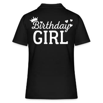 Fille d’anniversaire - Polo Femme - noir - Dos - Ailine (174cm)