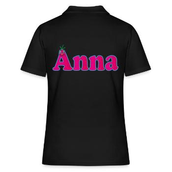 Prénom Anna - Polo Femme - noir - Dos - Ailine (174cm)