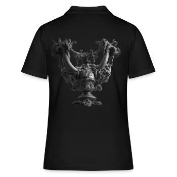 Abstrait - Polo Femme - noir - Dos - Ailine (174cm)