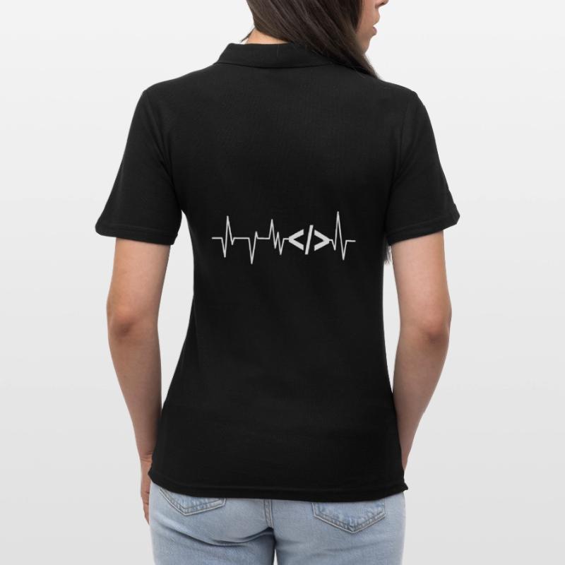 Programmer Geek Computer Programming Coder L Women's Polo Shirt