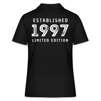 ESTABLISHED 1997 LIMITED EDITION - Women's Polo Shirt - black - Back - Ailine (174cm)