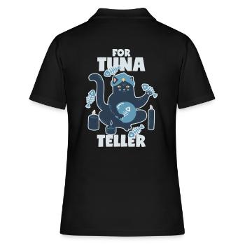 Fortune Teller Cat avec thon: Fortunateller - Polo Femme - noir - Dos - Ailine (174cm)