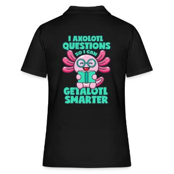 Axolotl intelligent - Polo Femme - noir - Dos - Ailine (174cm)
