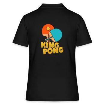 Roi du ping-pong pour les joueurs de tennis de table - Polo Femme - noir - Dos - Ailine (174cm)