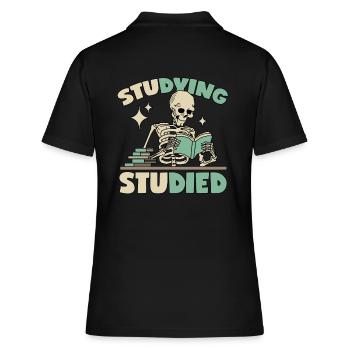 Skeleton in learning - Women's Polo Shirt - black - Back - Ailine (174cm)