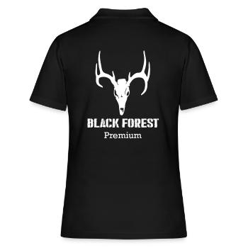 Black Forest Premium - Frauen Polo Shirt - Schwarz - Hinten - Ailine (174cm)