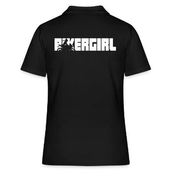 Bikergirl Supersportler Nakedbike Biker Girl Bike - Polo Femme - noir - Dos - Ailine (174cm)