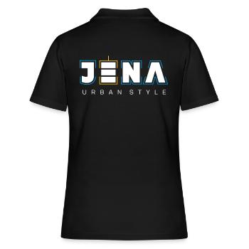 Jena Urban Style - Frauen Polo Shirt - Schwarz - Hinten - Ailine (174cm)