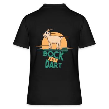 Bock Auf Dart - Fléchettes pour joueurs de fléchettes - Polo Femme - noir - Dos - Ailine (174cm)