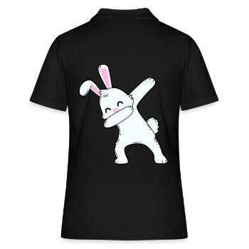 Tamponner le lapin - Polo Femme - noir - Dos - Ailine (174cm)