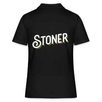 Stoner - high, weed, smoking - Polo Femme - noir - Dos - Ailine (174cm)