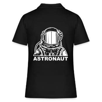Astronaute - fusée spatiale voyage dans l'espace - Polo Femme - noir - Dos - Ailine (174cm)