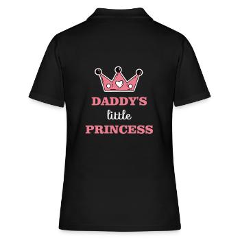 Daddy's little princess - daughter dad - Women's Polo Shirt - black - Back - Ailine (174cm)