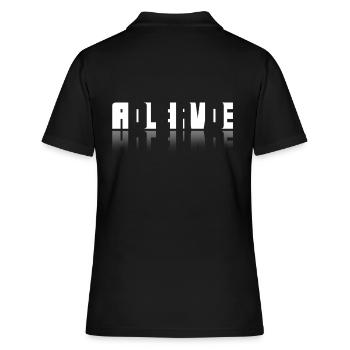 Dead or Alive Geschenk - Frauen Polo Shirt - Schwarz - Hinten - Ailine (174cm)